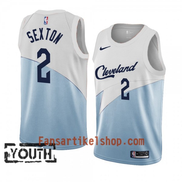 Cleveland Cavaliers Trikot Collin Sexton 2 2018-19 Nike Blau Weiß Swingman - Kinder Cleveland Cavaliers Trikot Collin Sexton 2 2018-19 Nike Blau Weiß Swingman - Kinder
